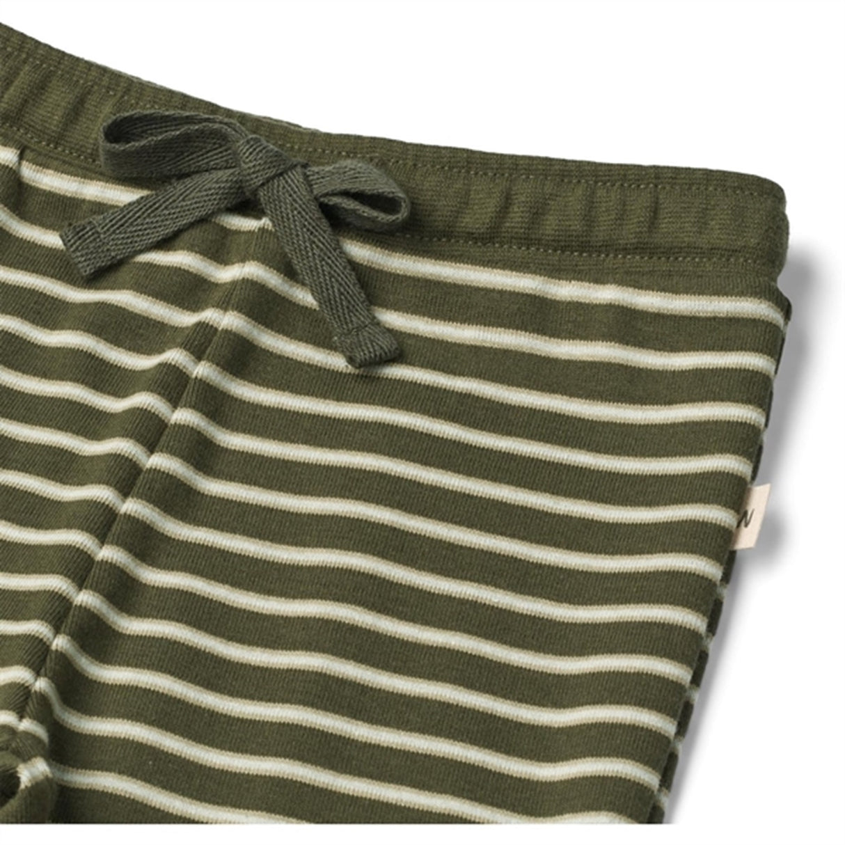 Wheat Dark Green Stripe Soft Sweatpants Leo 2