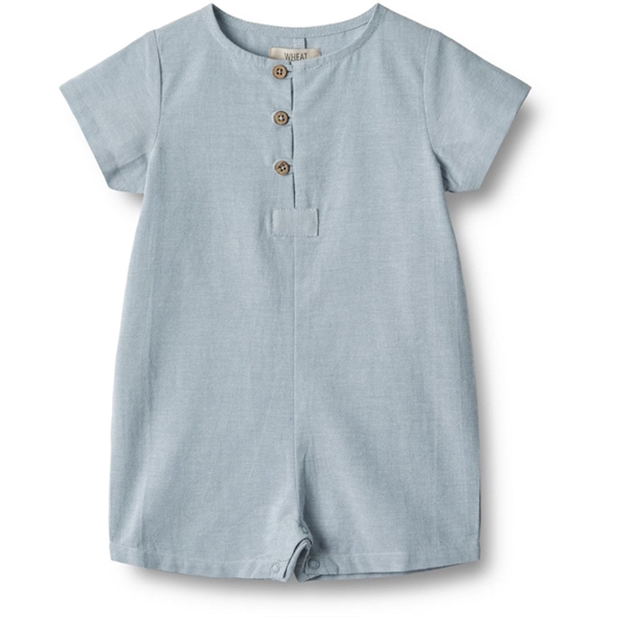 Wheat Blue Waves Rompers Niller