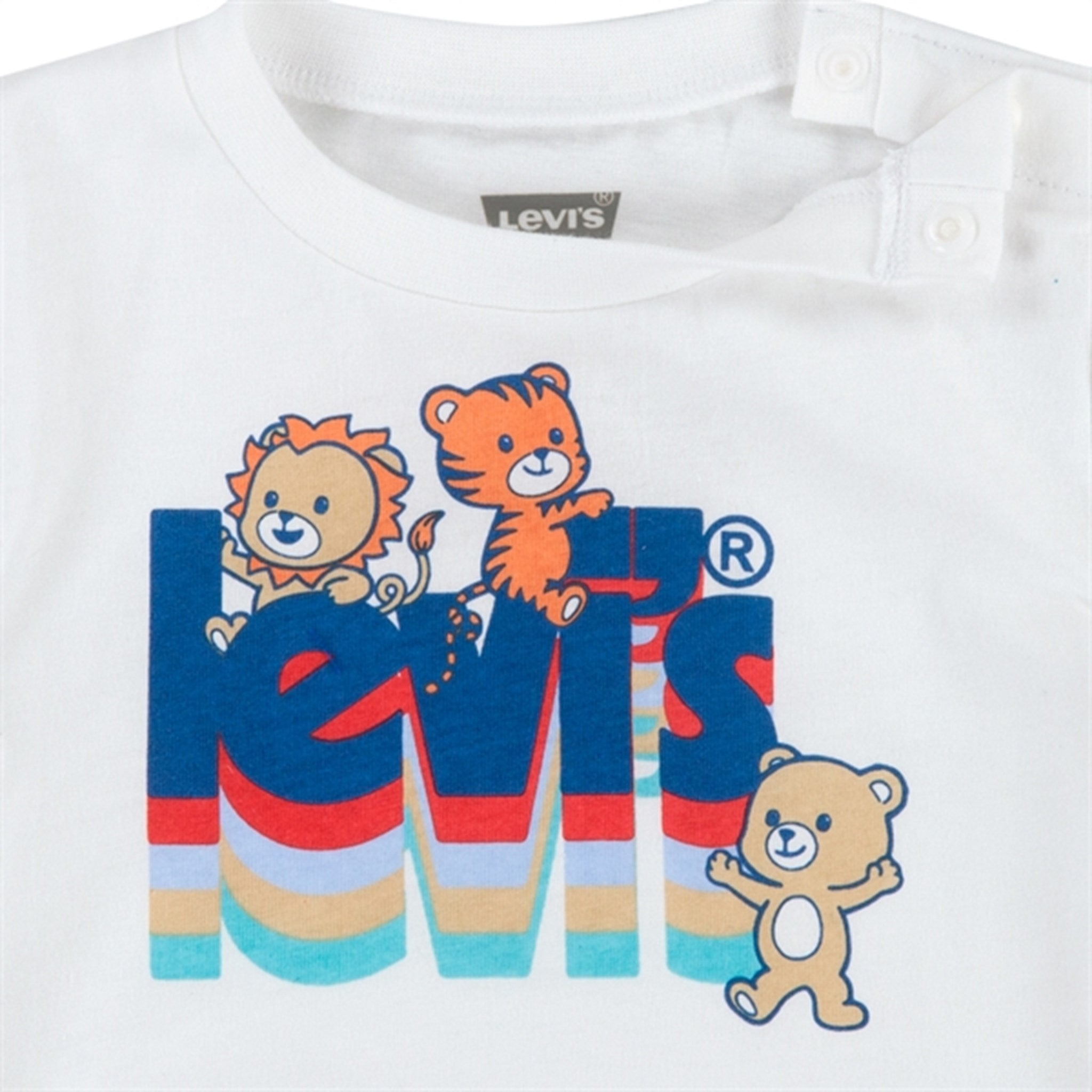 Levi's 70's Critters Poster Logo T-shirt White 2