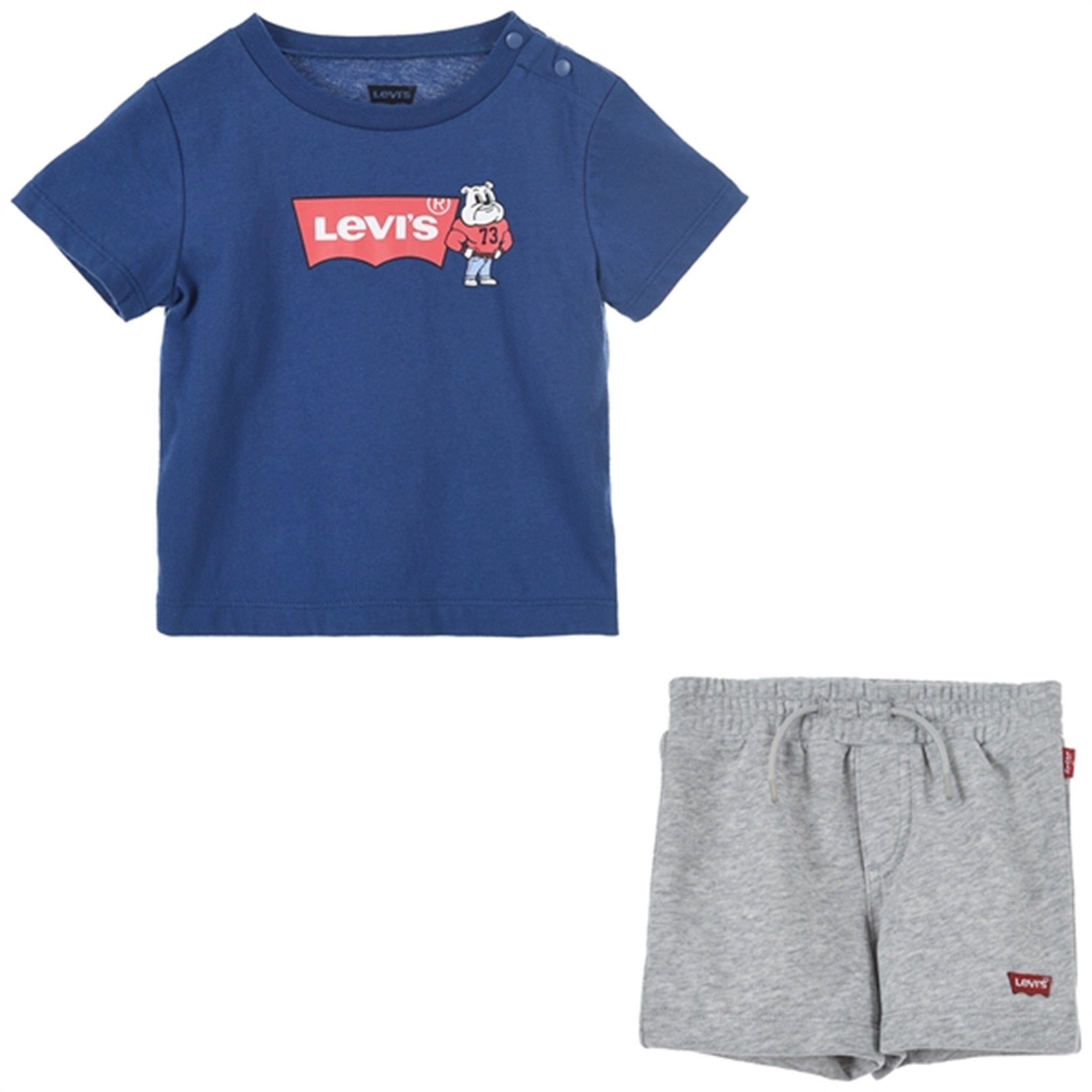 Levi's Mascot Batwing Shorts Sett Blue