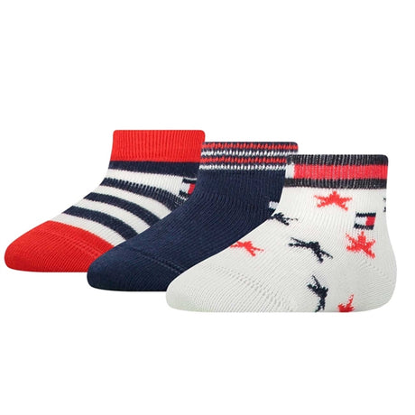 Tommy Hilfiger Newborn 3-pak Giftbox Strømper Tommy Original