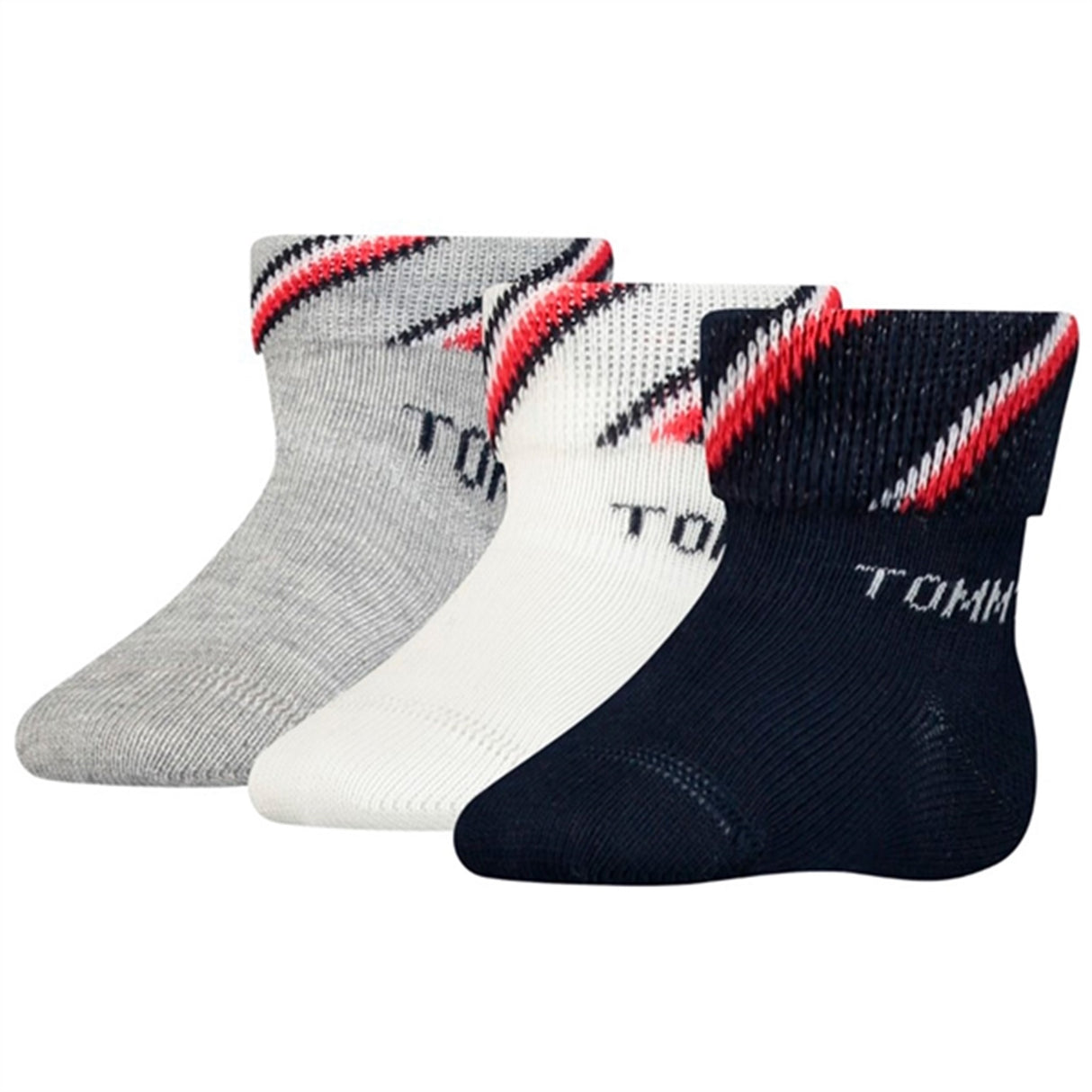 Tommy Hilfiger Newborn 3-pak Giftbox Strømper Tommy Original