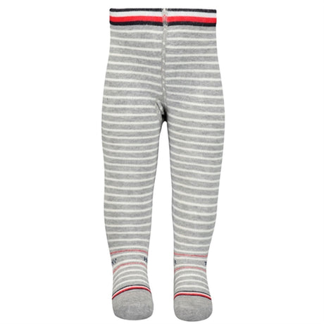 Tommy Hilfiger Baby Breton Stripe Strømpebukser Mid Grey Melange