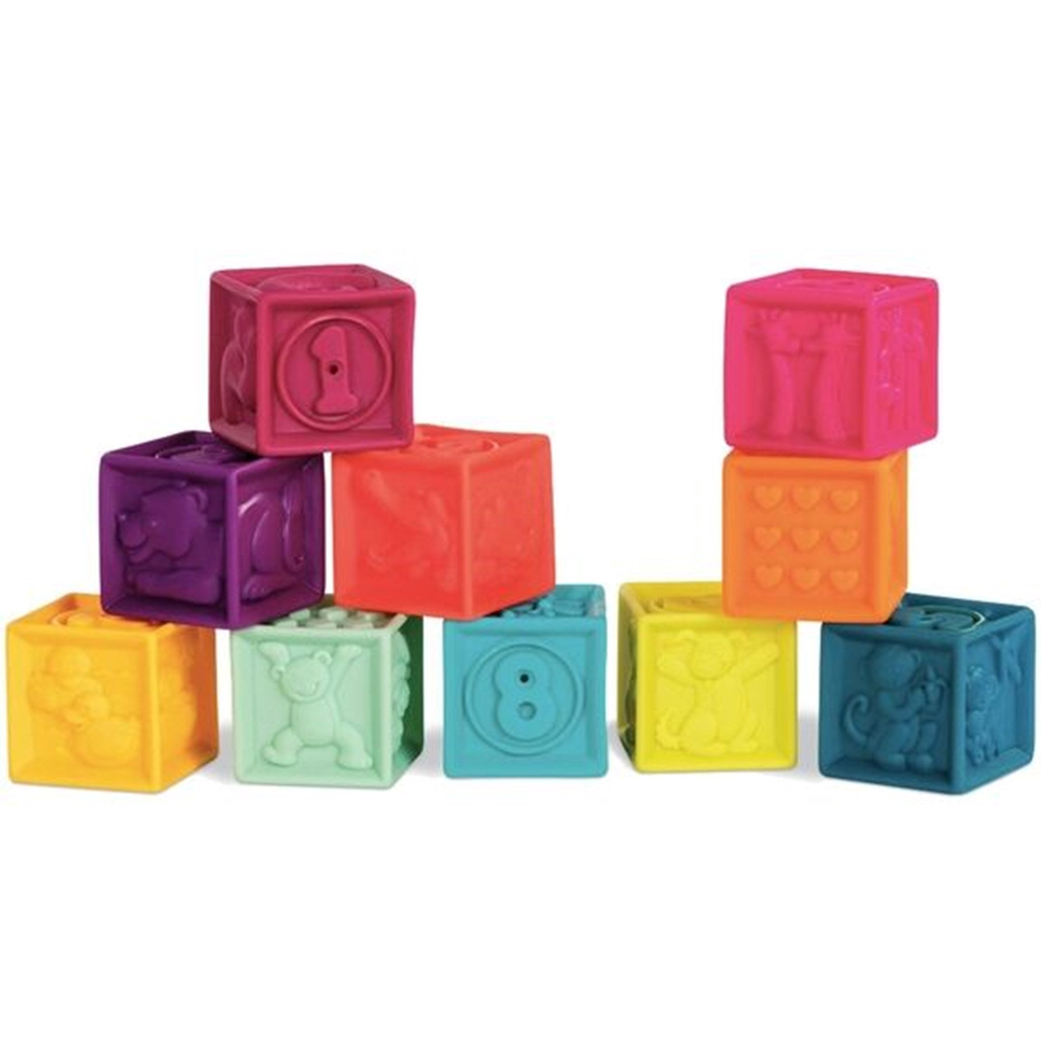 B-toys One Two - Soft Blocks Mint