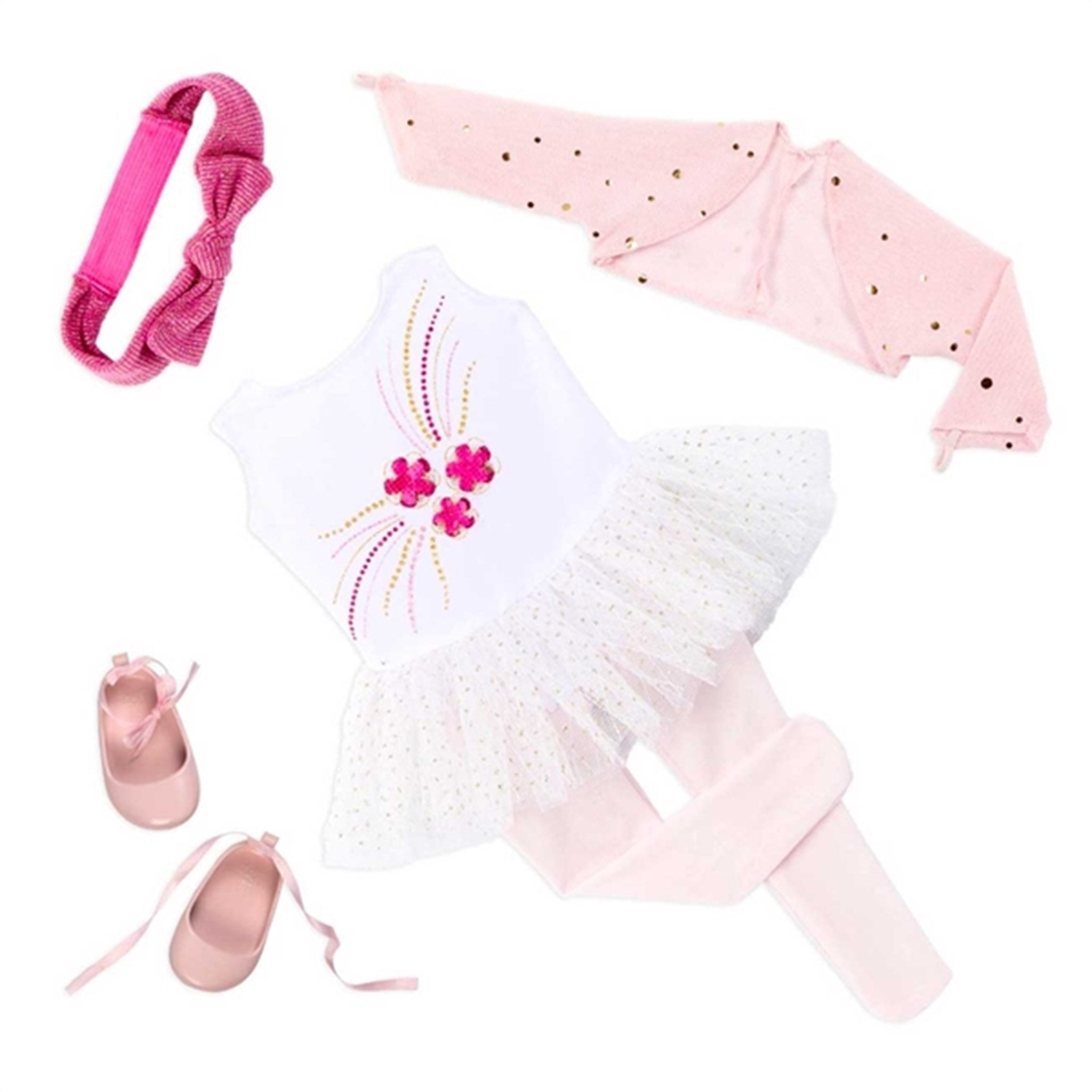 Our Generation Dollwear - Ballerina med Blomster