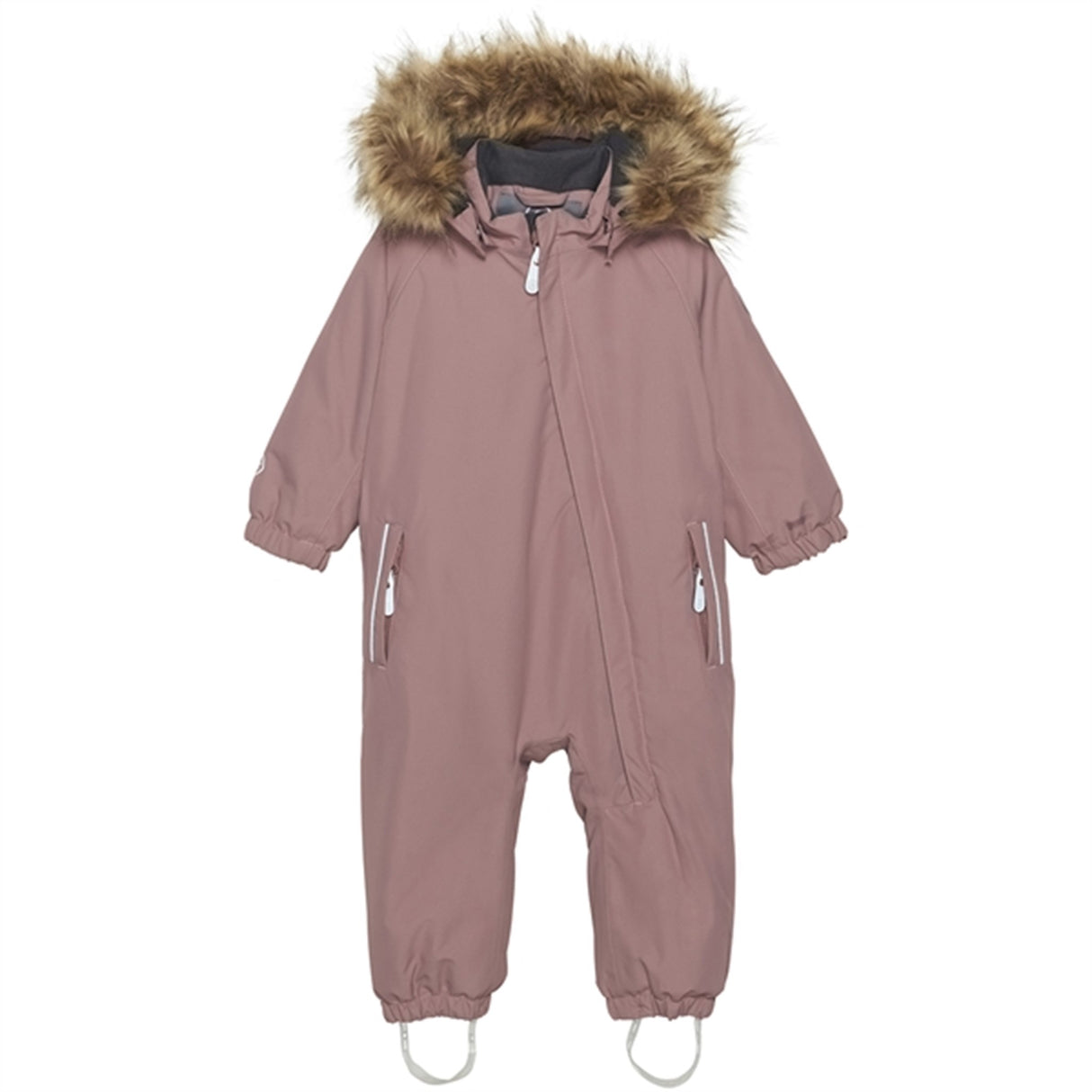 Color Kids Dress m. Faux Fur Burlwood