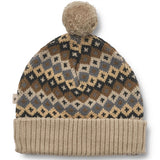 Wheat Beanie Strikk Nolo Multi Blue 2