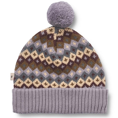 Wheat Beanie Strikk Nolo Multi Lavender 2