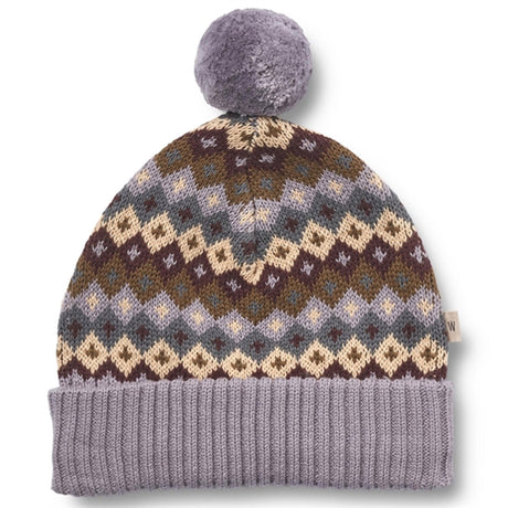 Wheat Beanie Strikk Nolo Multi Lavender