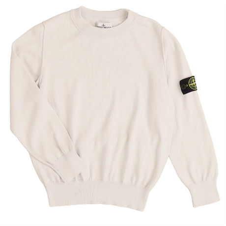 Stone Island Junior Strikk Genser Pearl Grey