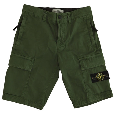 Stone Island Junior Bermuda Shorts Bottle Green