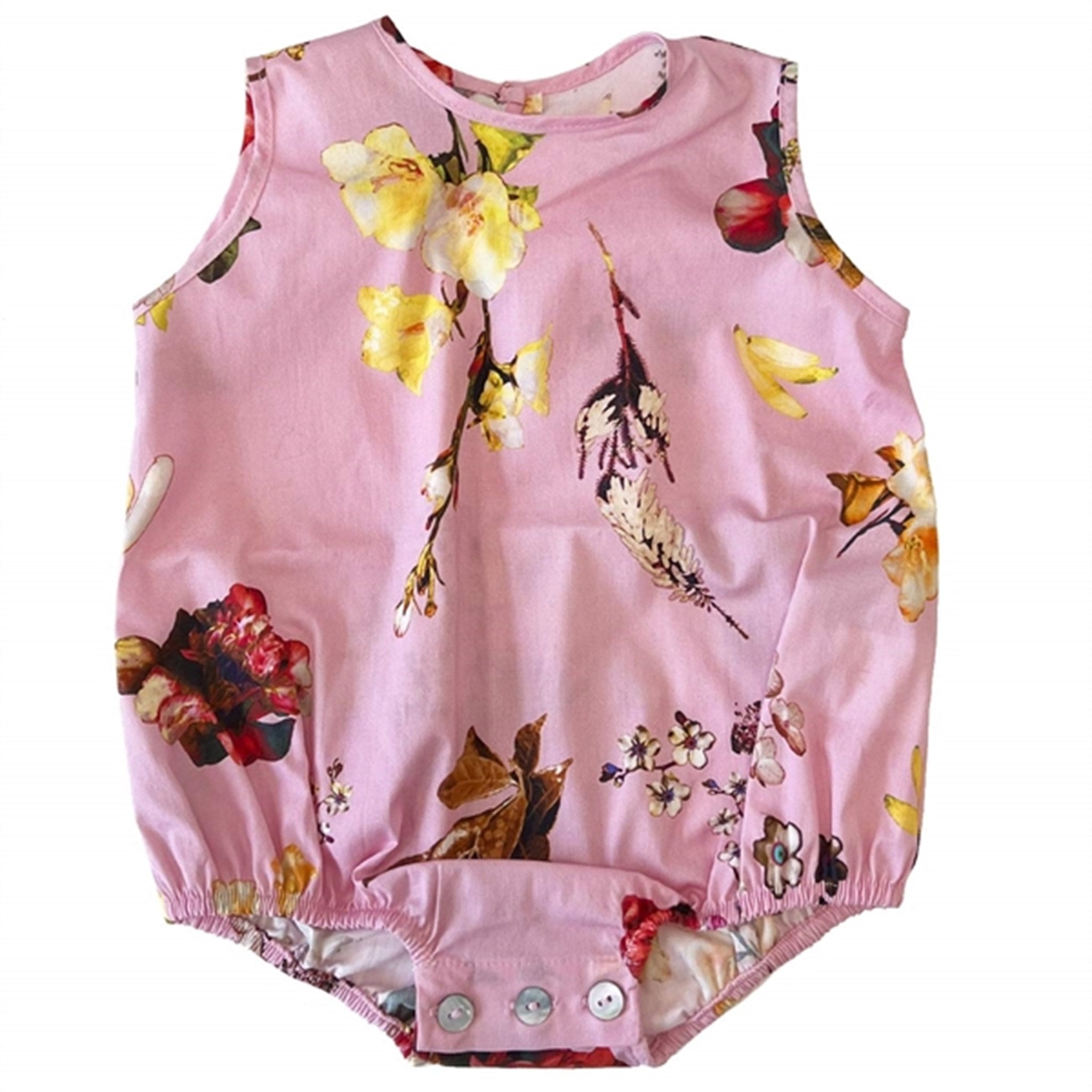 Christina Rohde 812 Baby Romper Pink Floral