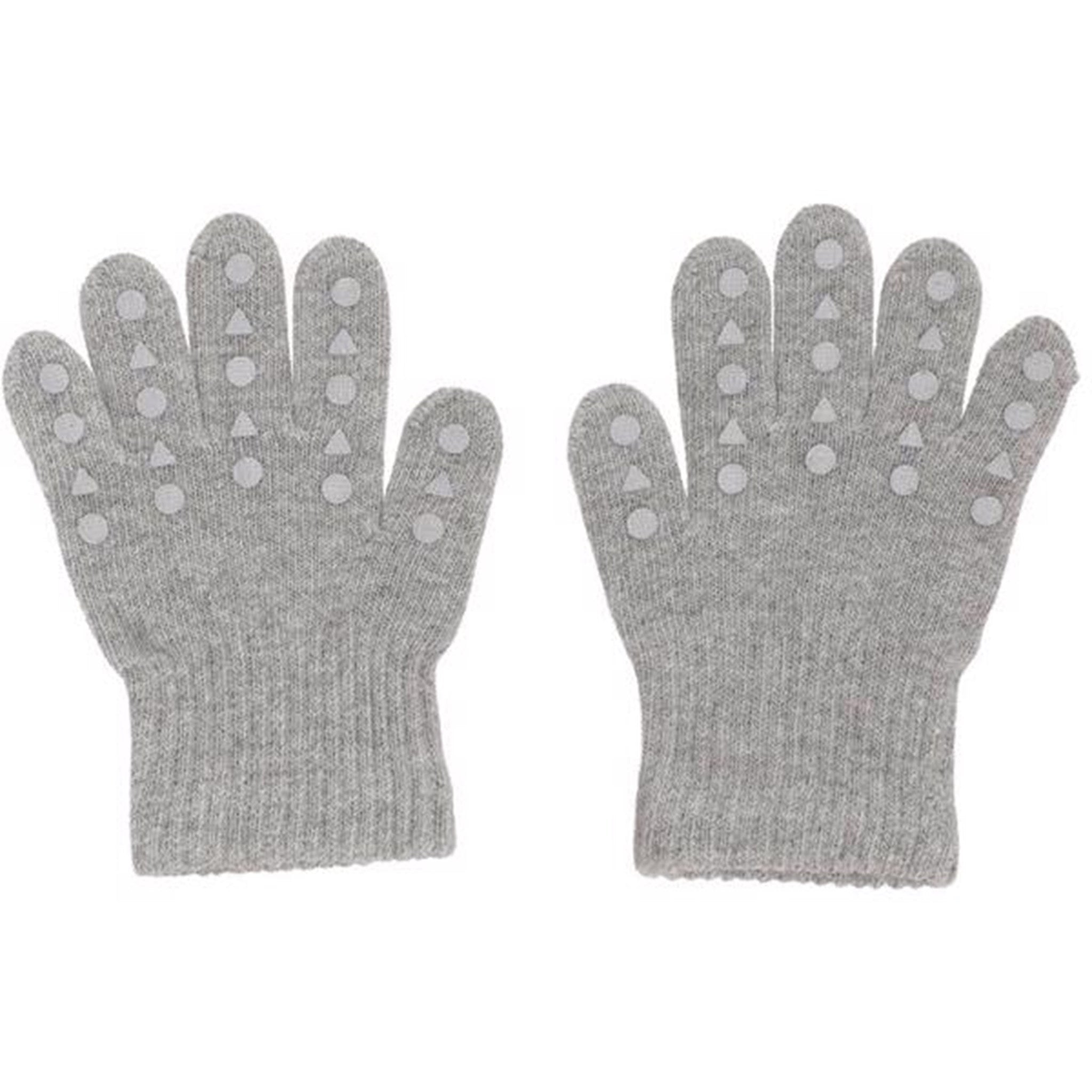 GObabyGO Grip Gloves Grey Melange