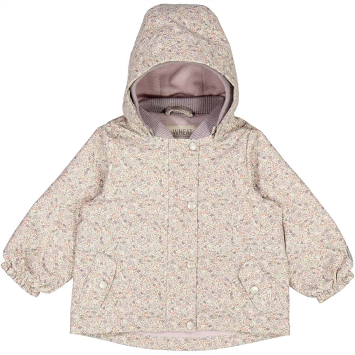 Wheat Jakke m. Fleece Gry Tech Highrise Flowers