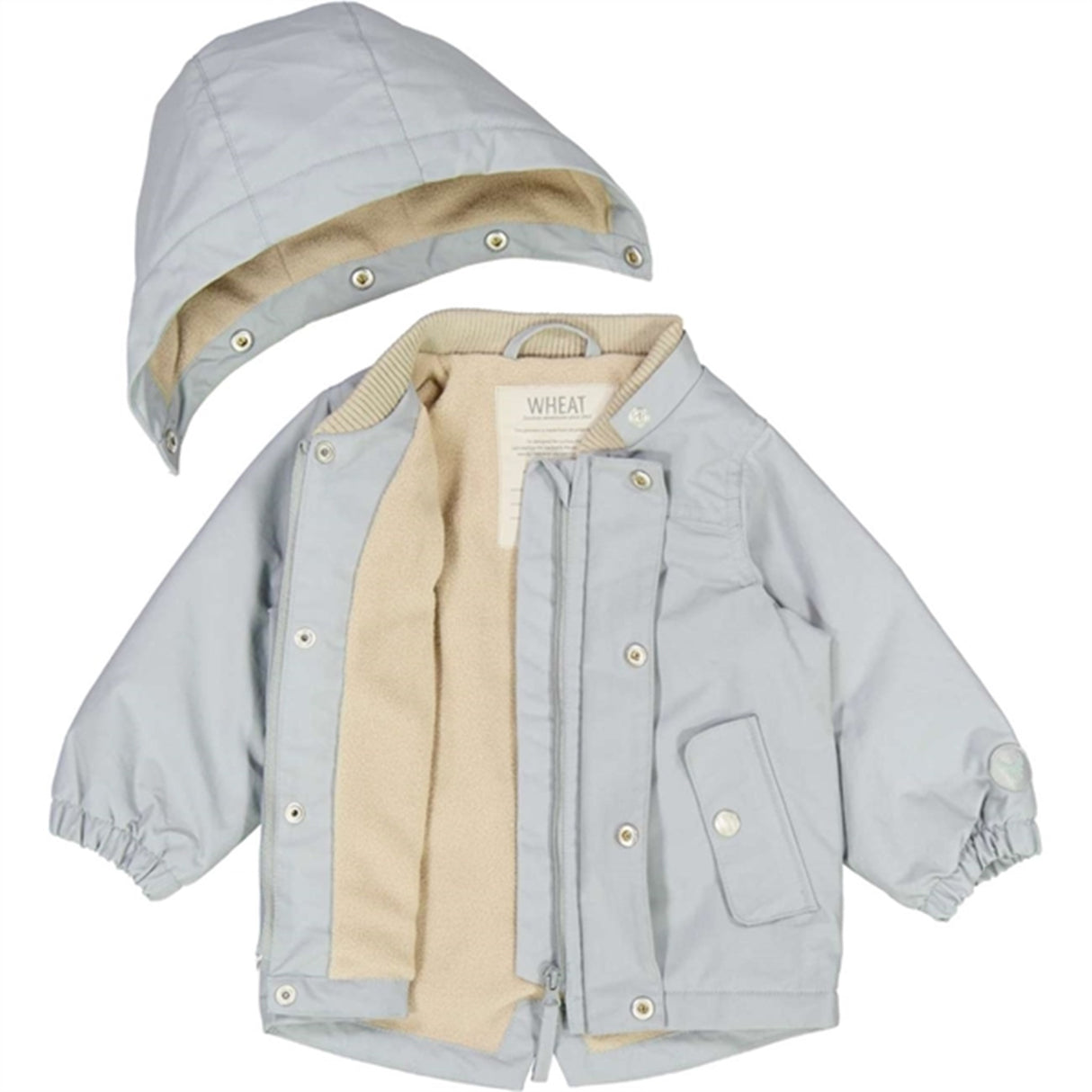 Wheat Jakke m. Fleece Karl Tech Cloudy Sky 4