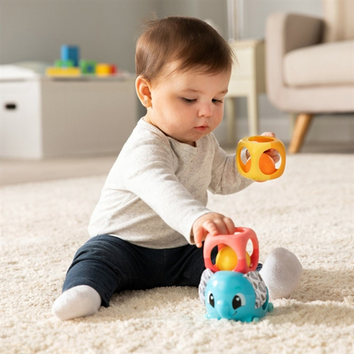 Lamaze Stable Rangle & Roll Elephant 2