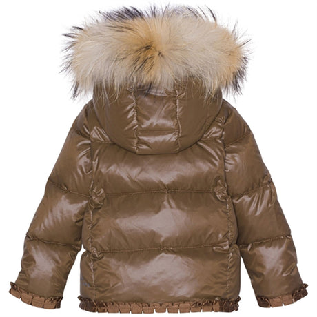 Ver de Terre Featherlight Baby Girls Dunjakke m. Pels Kangaroo 2