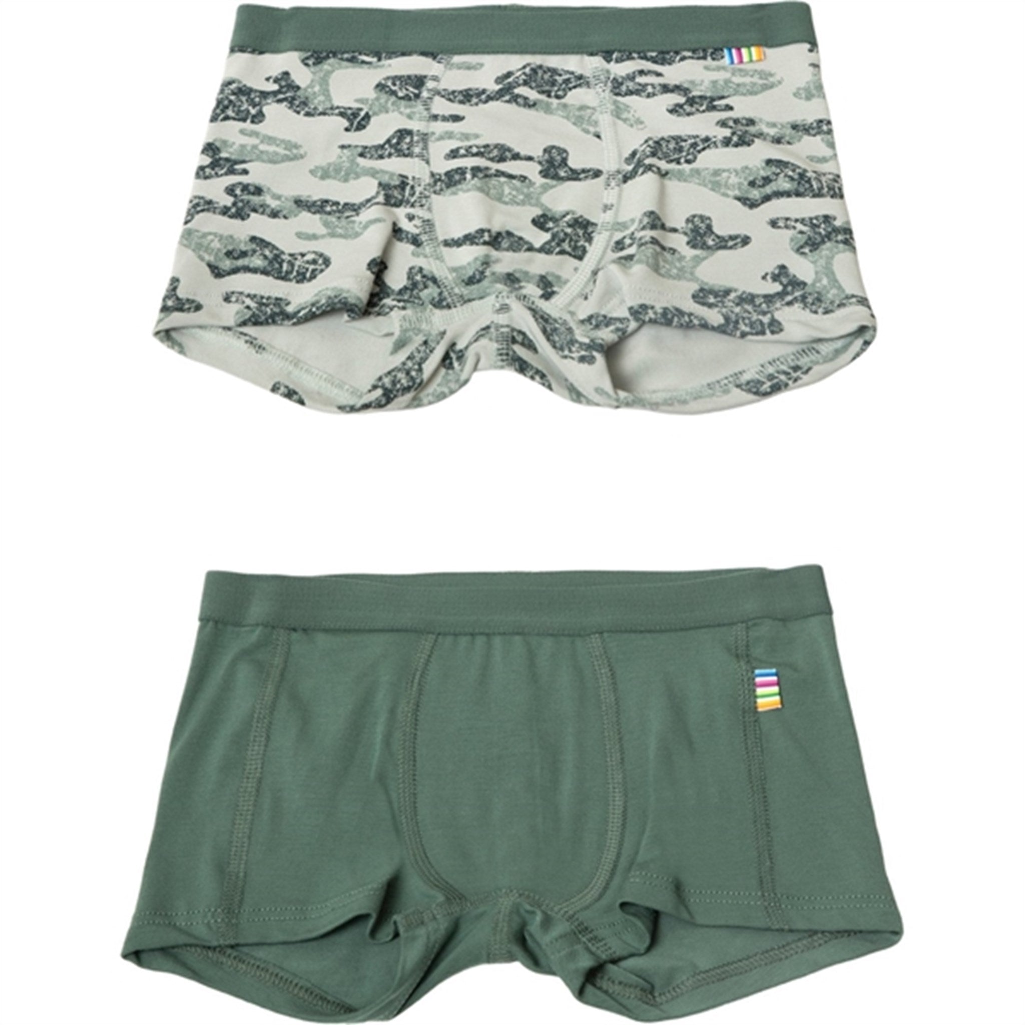 Joha Bambus Green AOP Bokser shorts 2-Pak