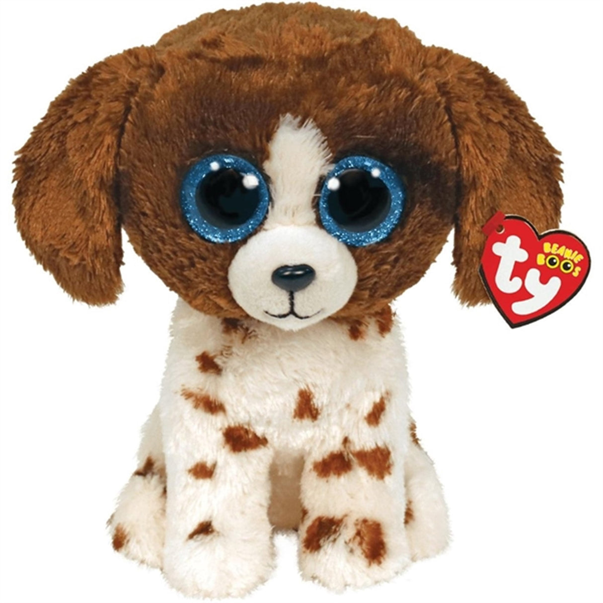 TY Beanie Boos Muddles - Brown/White Hund Med