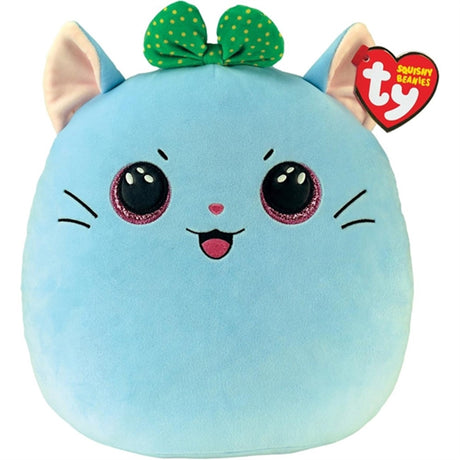 TY Squishy Beanies Kirra - Cat m. Bue Squish 25cm