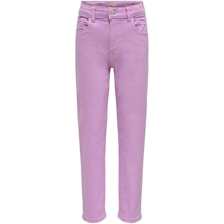 Kids ONLY Orchid Bloom Calla Mom Fit Jeans