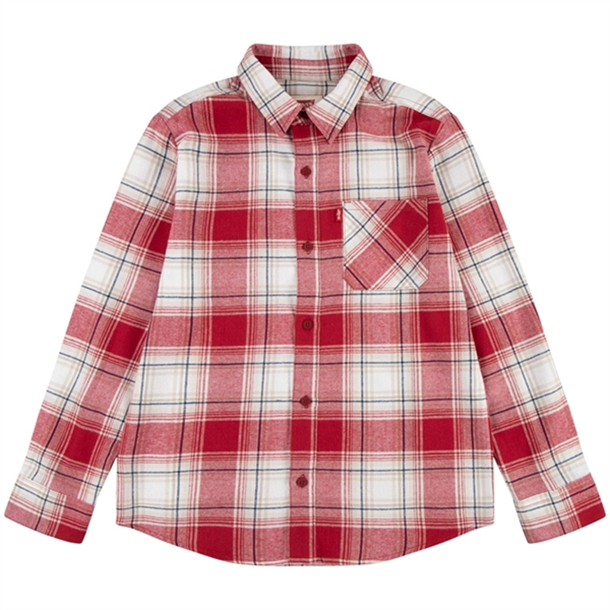 Levi's Plaid Flannel Pocket Skjorte Rhythmic Red