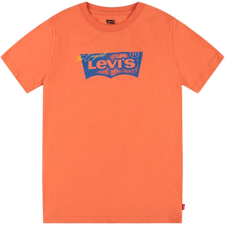 Levi's Distressed Batwing T-shirt Orange