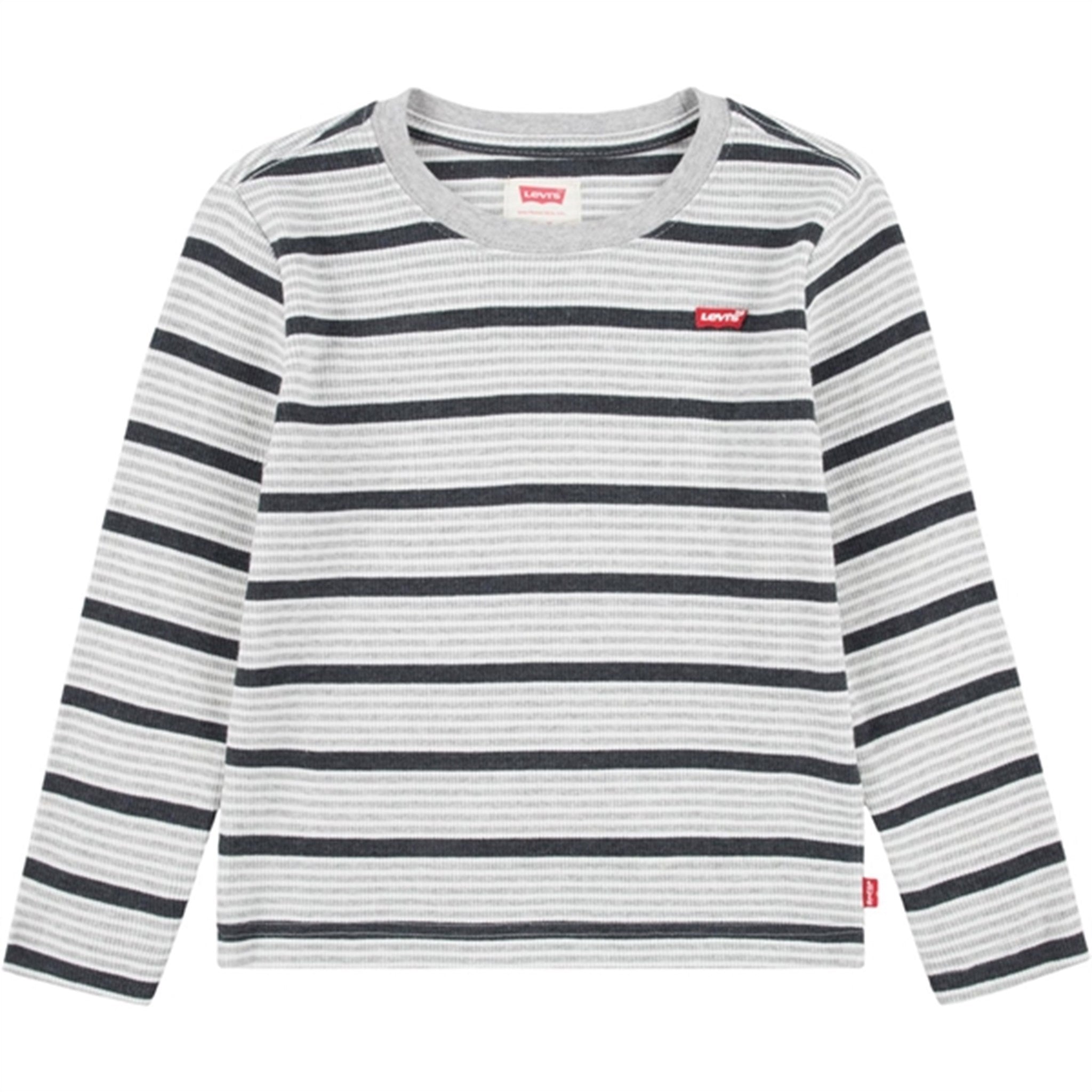 Levi's Long Sleeve Striped Thermal T-Shirt Light Grayheather