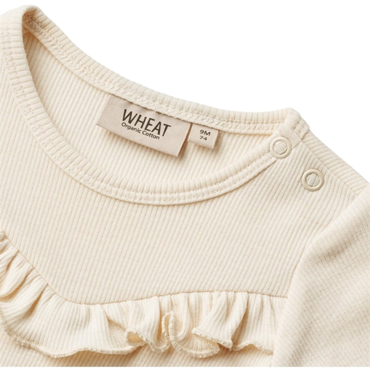 Wheat Cream Rib Body Ruffle Edith