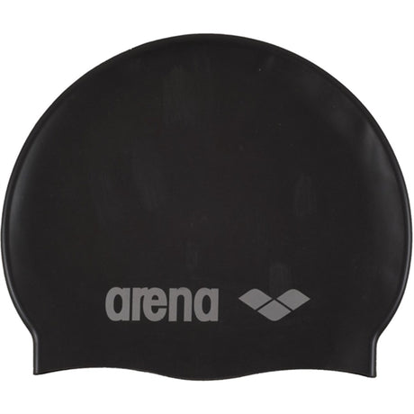 Arena Badehette Classic Silicone Jr Black-Silver