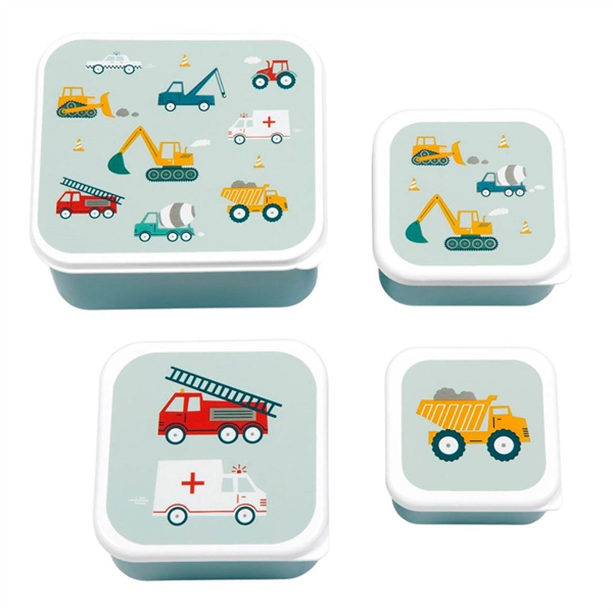 A Little Lovely Company Matkasse og Snackboks Vehicles