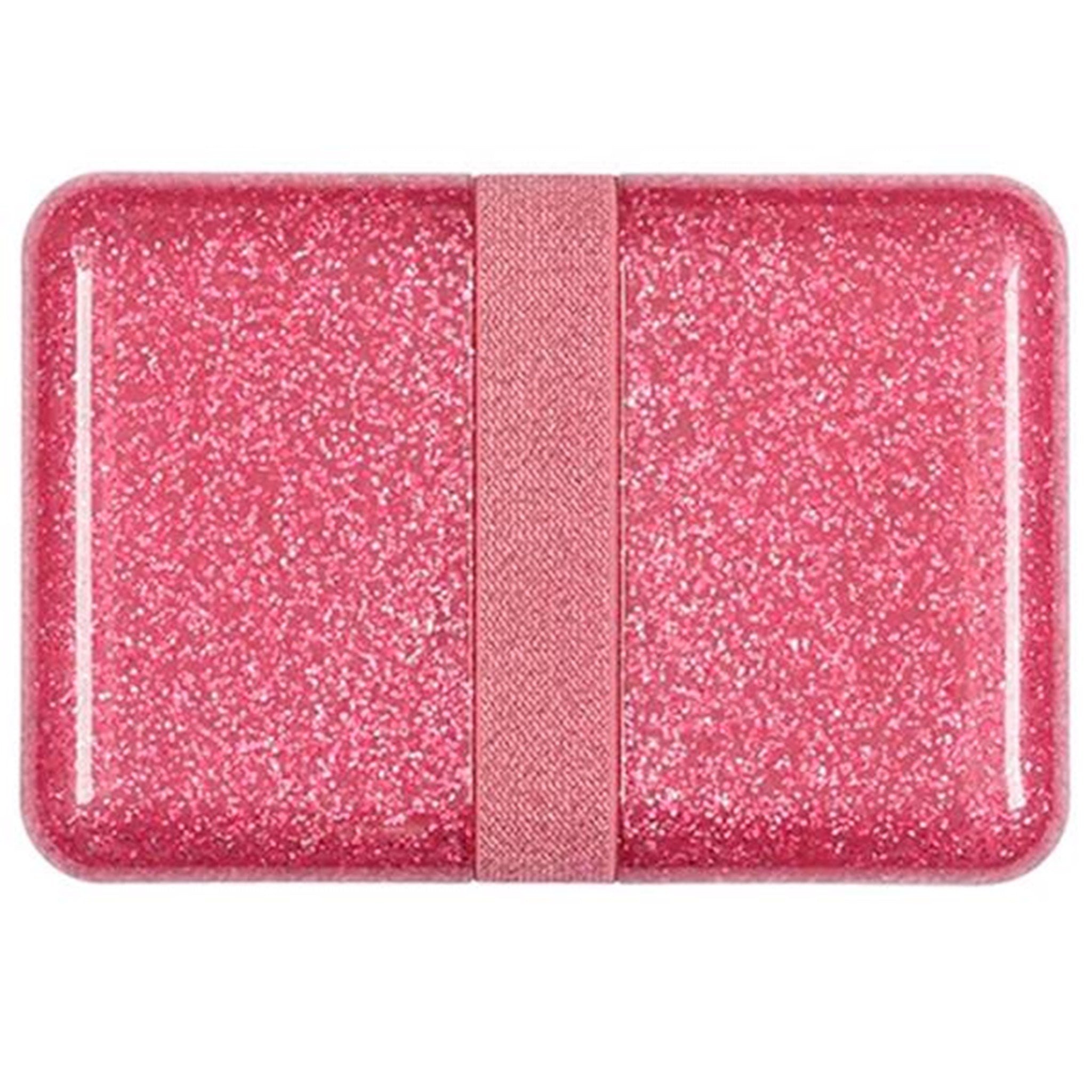A Little Lovely Company Lunchbox Glitter Pink 3