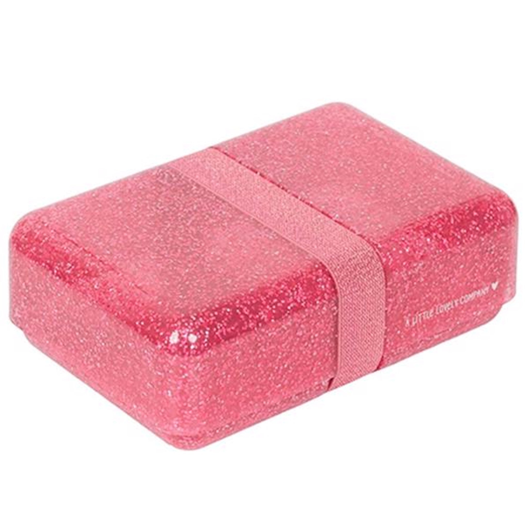 A Little Lovely Company Lunchbox Glitter Pink