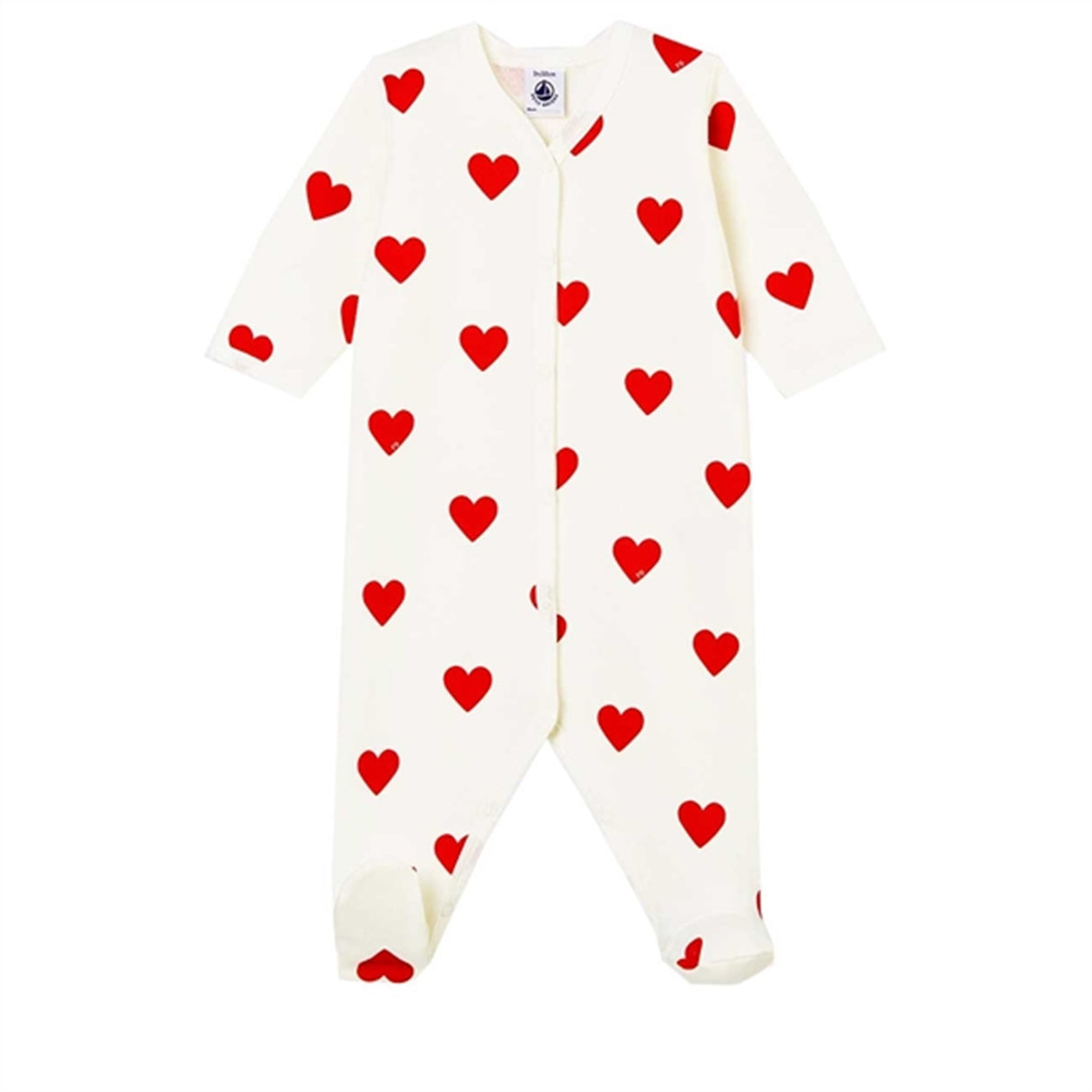 Petit Bateau Onepiece Dors Bien White/Red