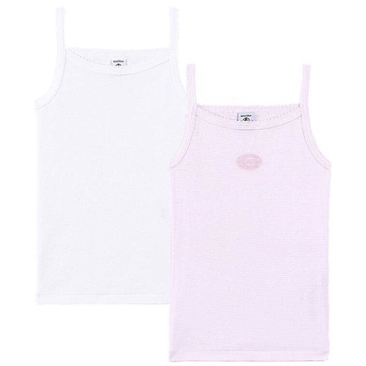 Petit Bateau Undershirt 2-pack Light Pink/White