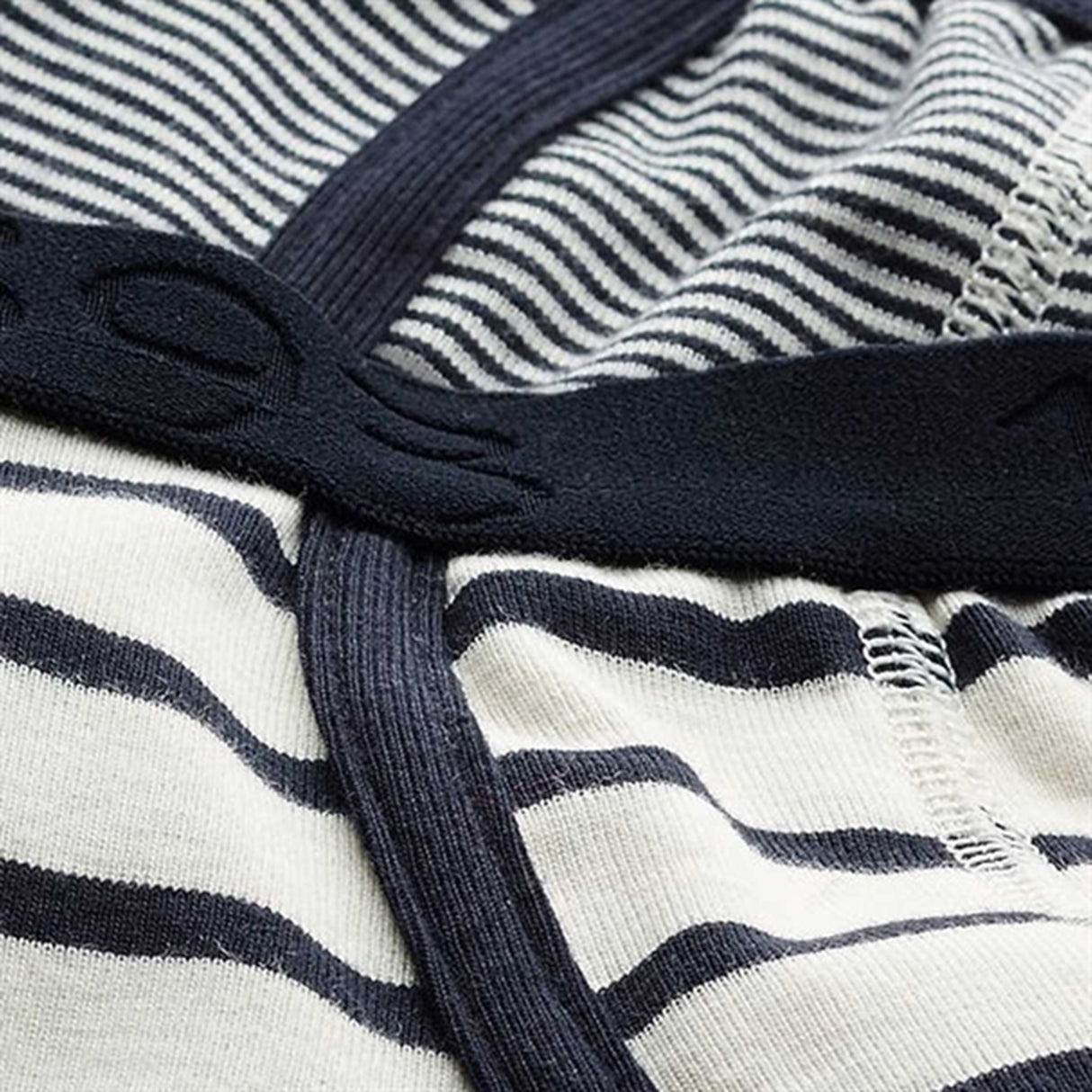 Petit Bateau Boxershorts 2-pak White/Navy Stripes 2