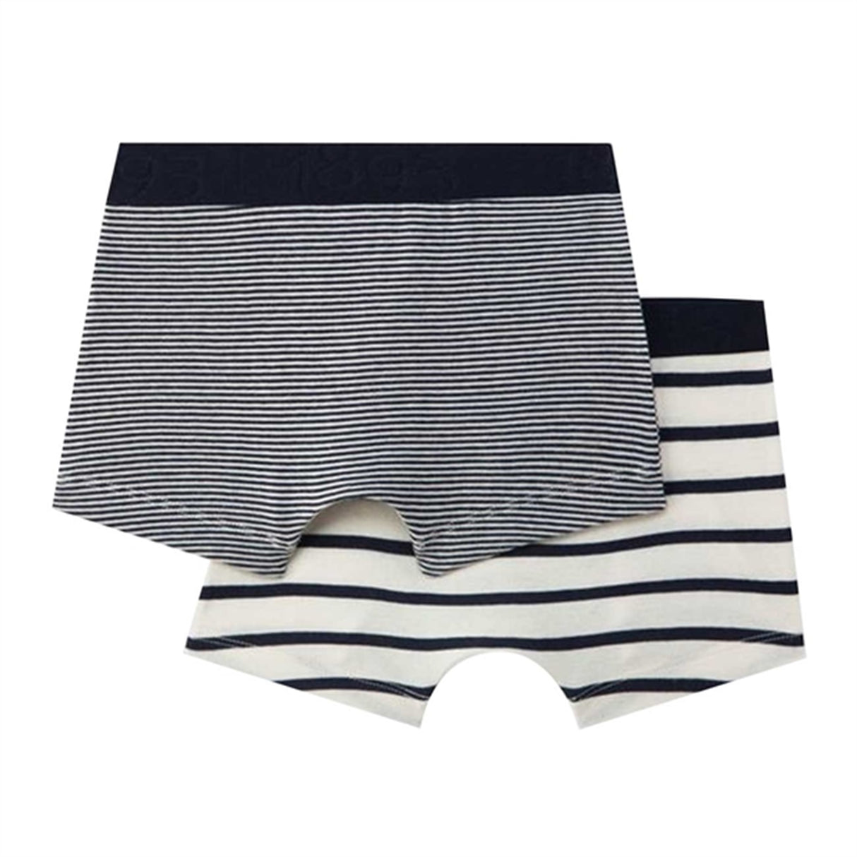 Petit Bateau Boxershorts 2-pak White/Navy Stripes 3