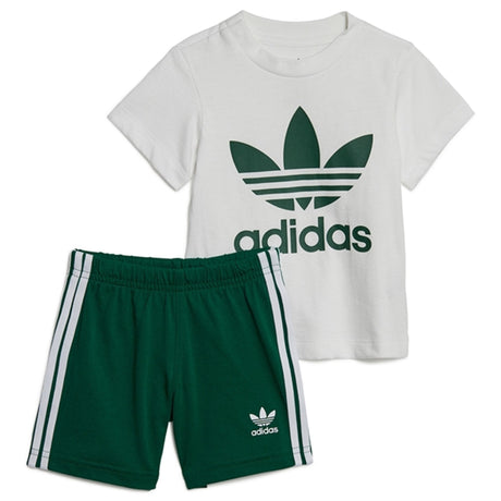 adidas Originals Dark Green Shorts Tee Sett