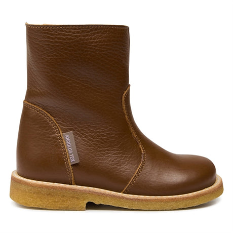 Angulus Basic Tex Støvle Med Glidelås Cognac 2