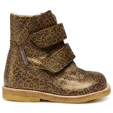 Angulus Tex-Støvle Med Borrelås Lukning Brown Leo 2