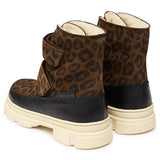 Angulus Tex-Støvle Med Borrelås Og Uldfoer Black/ Brown leo 3