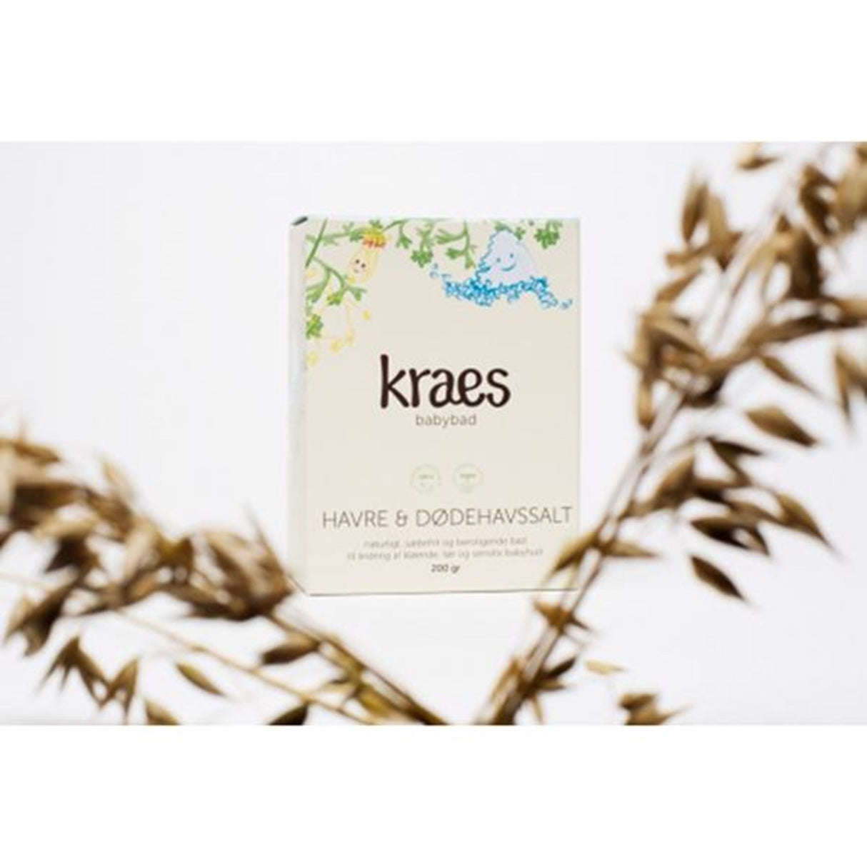 Kraes Babybad Havre/Dødehavssalt 200 g. 2