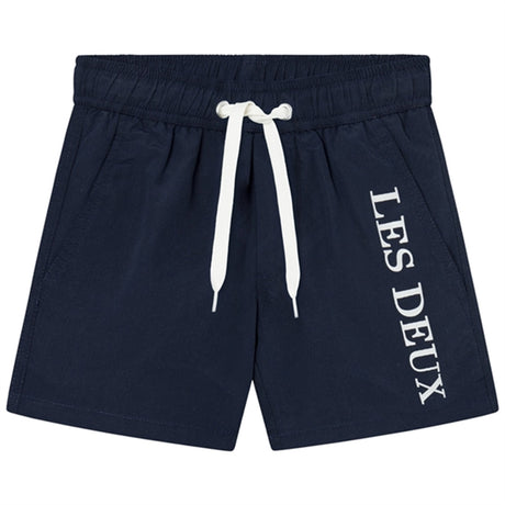 Les Deux Kids Dark Navy/Ivory Les Deux Logo Badbyxor