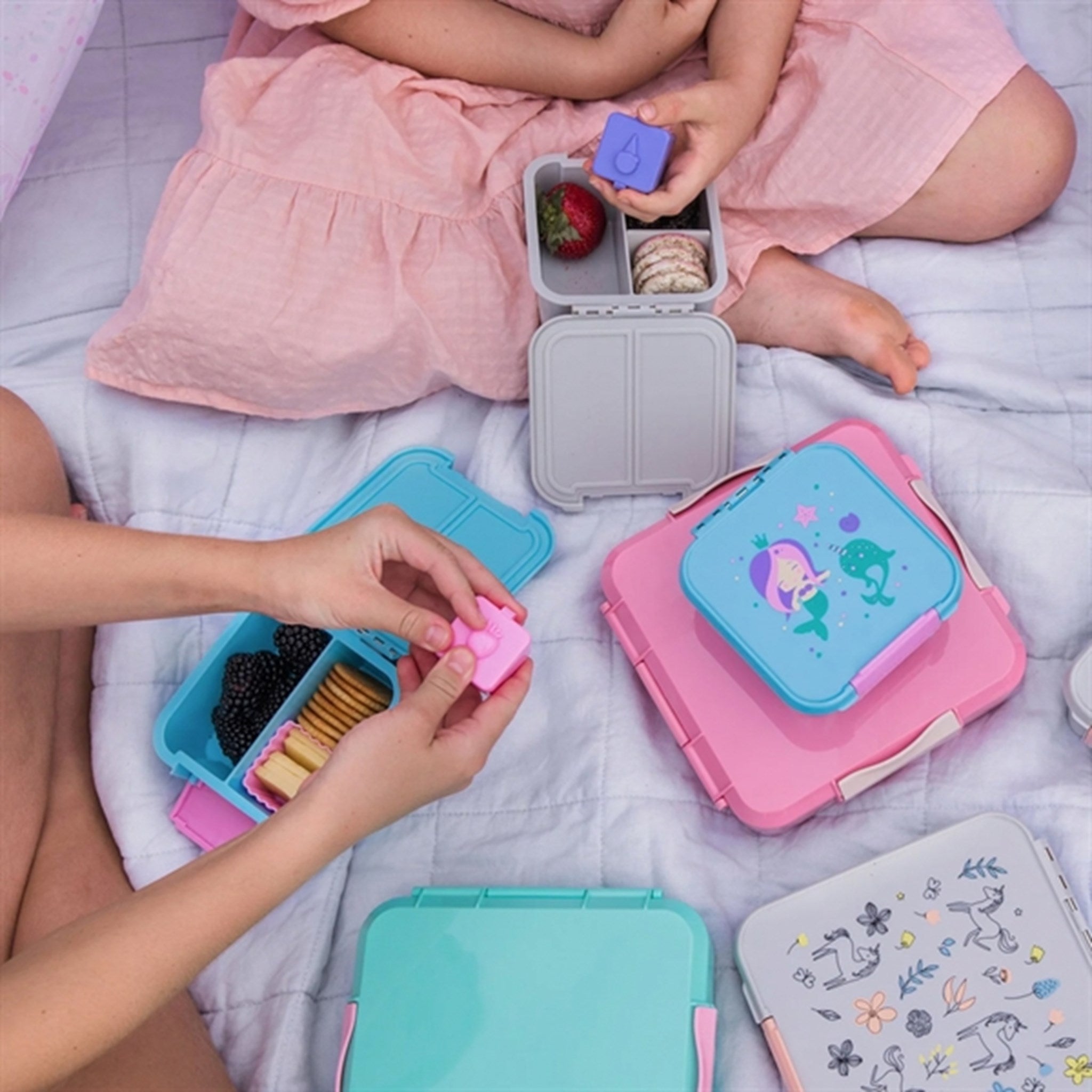 Little Lunch Box Co Bento 3+ Matboks Blush Pink 3