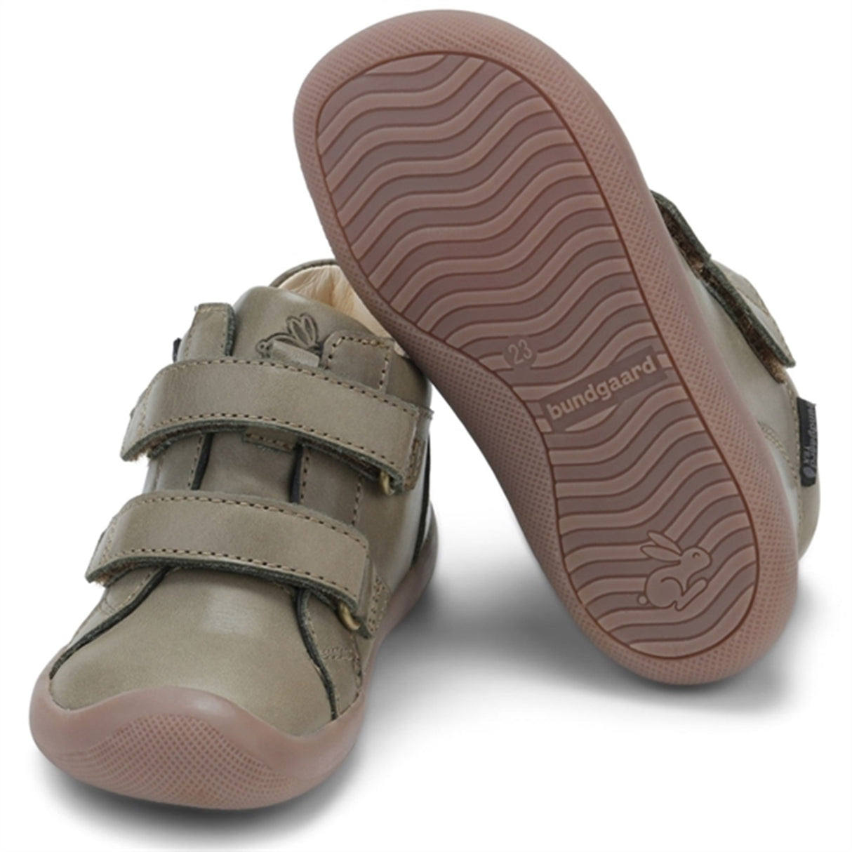 Bundgaard The Walk Velcro Tex Sko Army 3