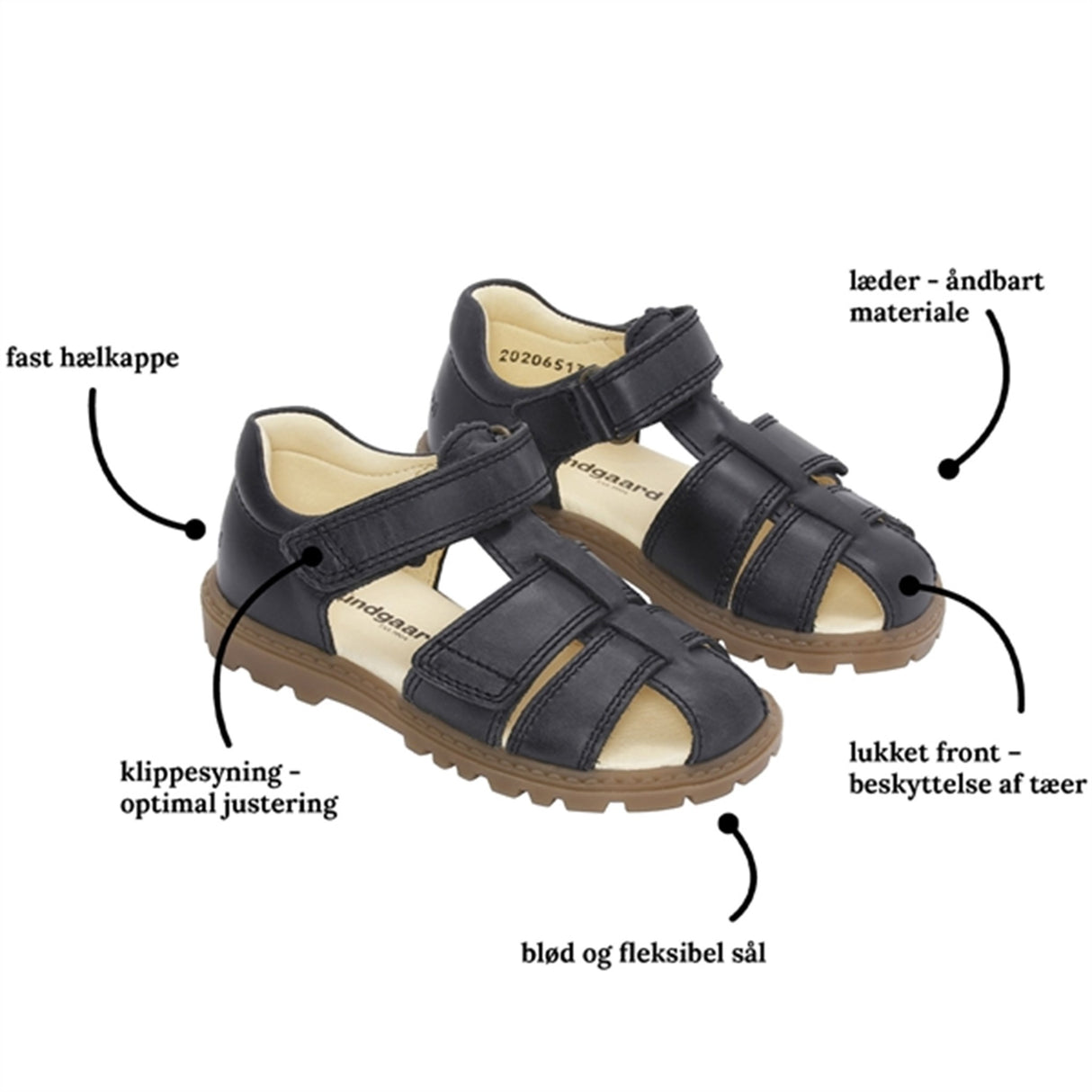 Bundgaard Tritu II Sandal Black