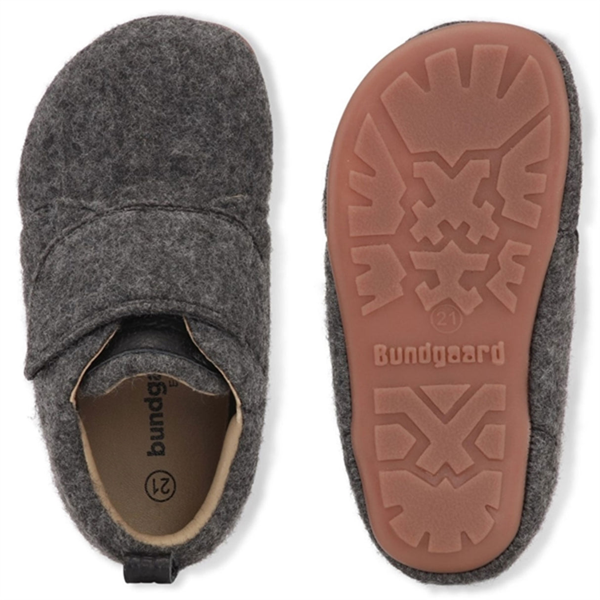 Bundgaard Tannu Wool Hjemmesko Dark Grey