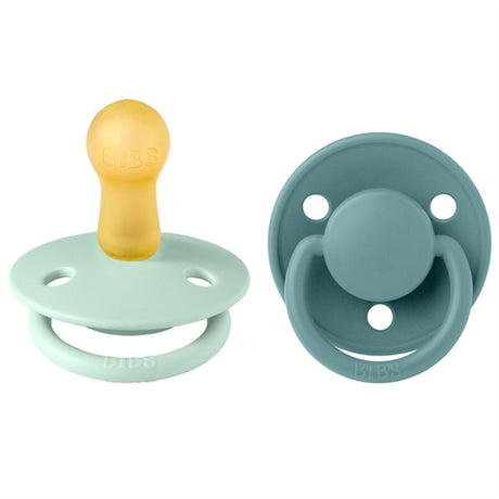 Bibs De Lux Latex Sutter 2-pakke Rund Mint/Island Sea
