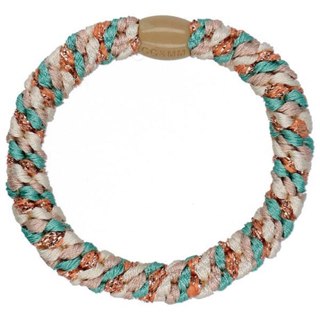 Bow's by Stær Braided Hairties Multi Mint Beige Glitter