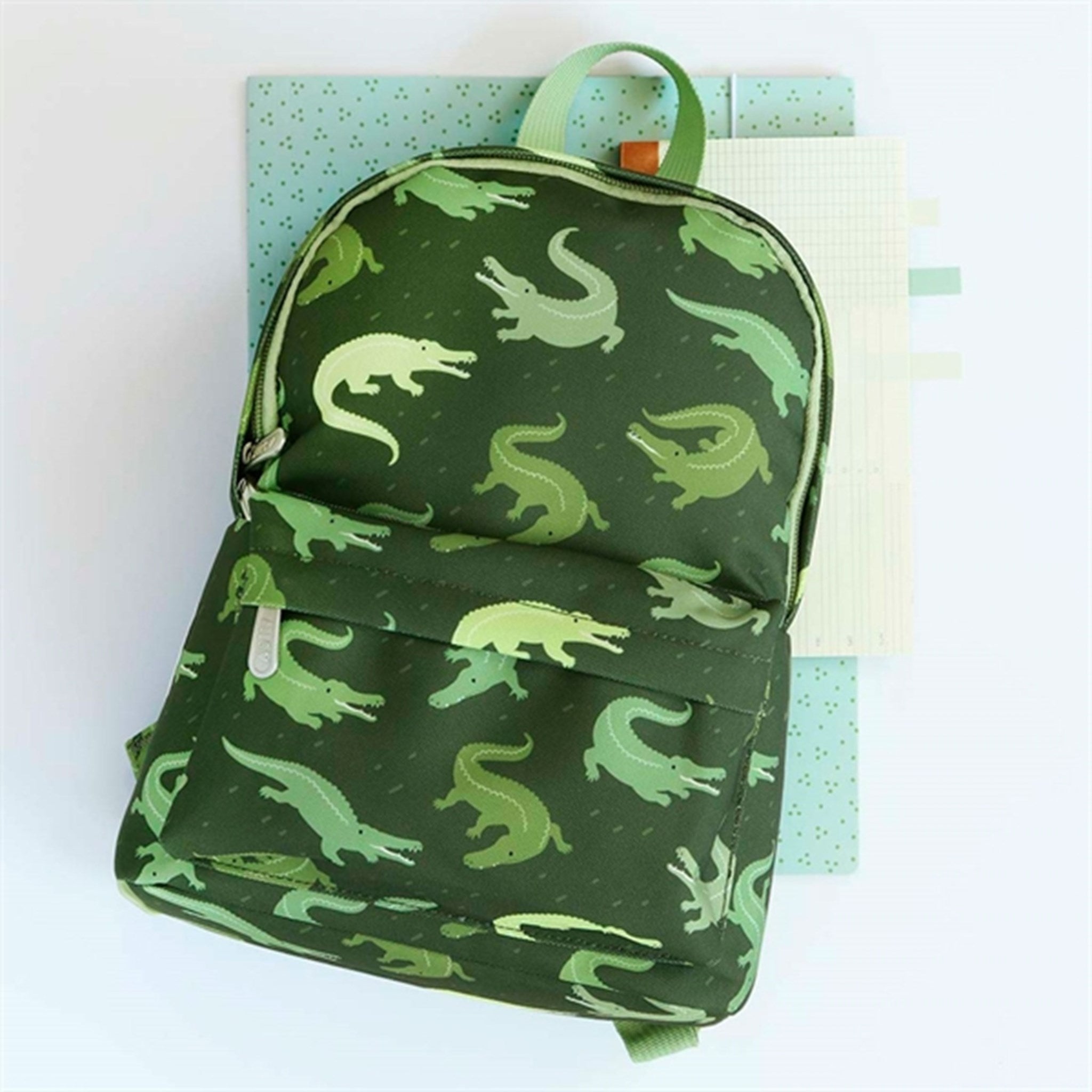 A Little Lovely Company Backpack Small Crocodiles 2